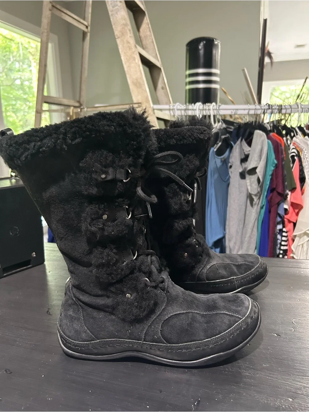 The North Face faux fur